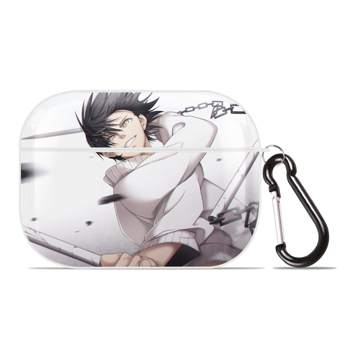 （画像用） 呪術廻戦 Jujutsu Kaisen 【AirPods Pro用】ハードシェル保護ケース 耐衝撃・防指紋・カラビナ付き商品仕様
