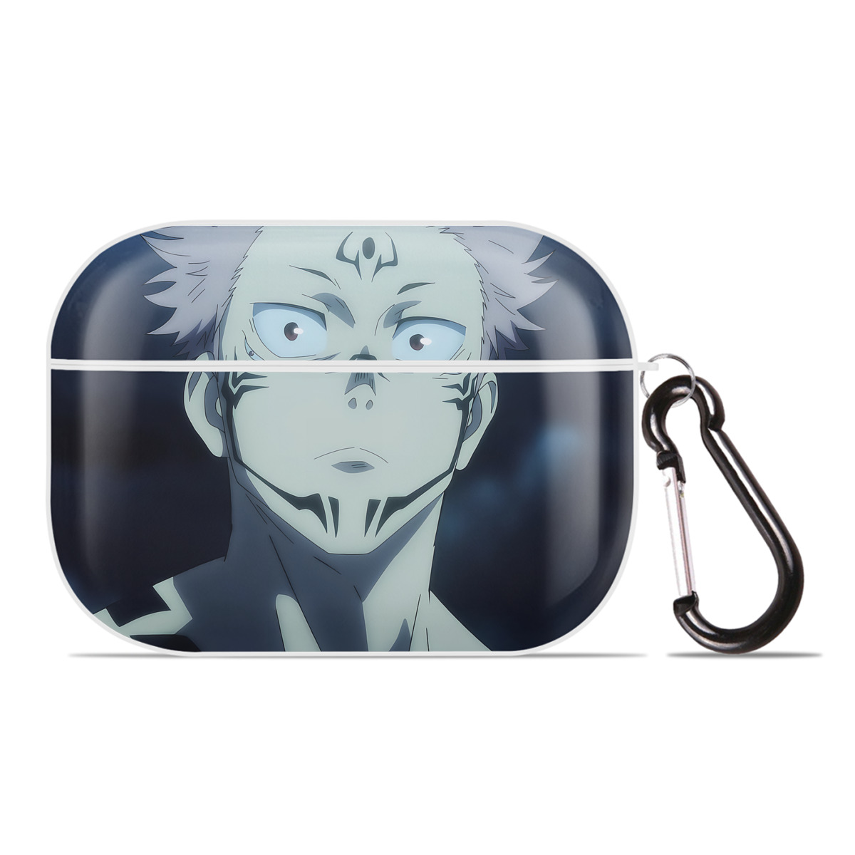 （画像用） 呪術廻戦 Jujutsu Kaisen 【AirPods Pro用】ハードシェル保護ケース 耐衝撃・防指紋・カラビナ付き商品仕様