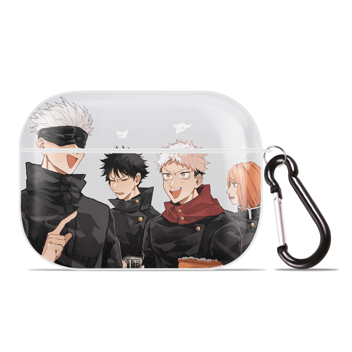 （画像用） 呪術廻戦 Jujutsu Kaisen 【AirPods Pro用】ハードシェル保護ケース 耐衝撃・防指紋・カラビナ付き商品仕様