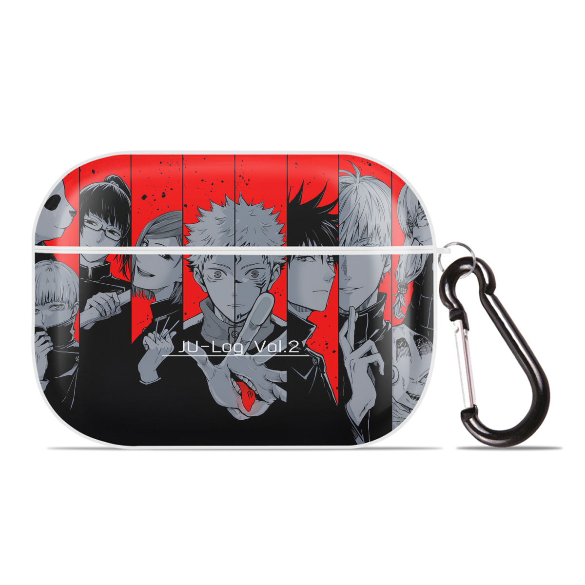 （画像用） 呪術廻戦 Jujutsu Kaisen 【AirPods Pro用】ハードシェル保護ケース 耐衝撃・防指紋・カラビナ付き商品仕様
