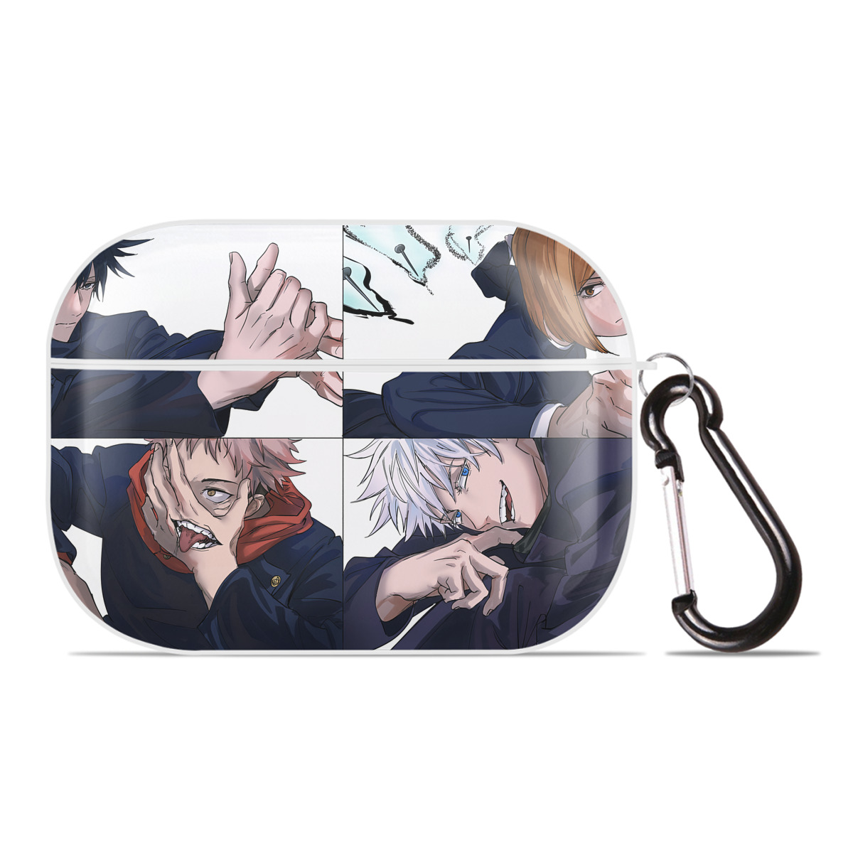（画像用） 呪術廻戦 Jujutsu Kaisen 【AirPods Pro用】ハードシェル保護ケース 耐衝撃・防指紋・カラビナ付き商品仕様