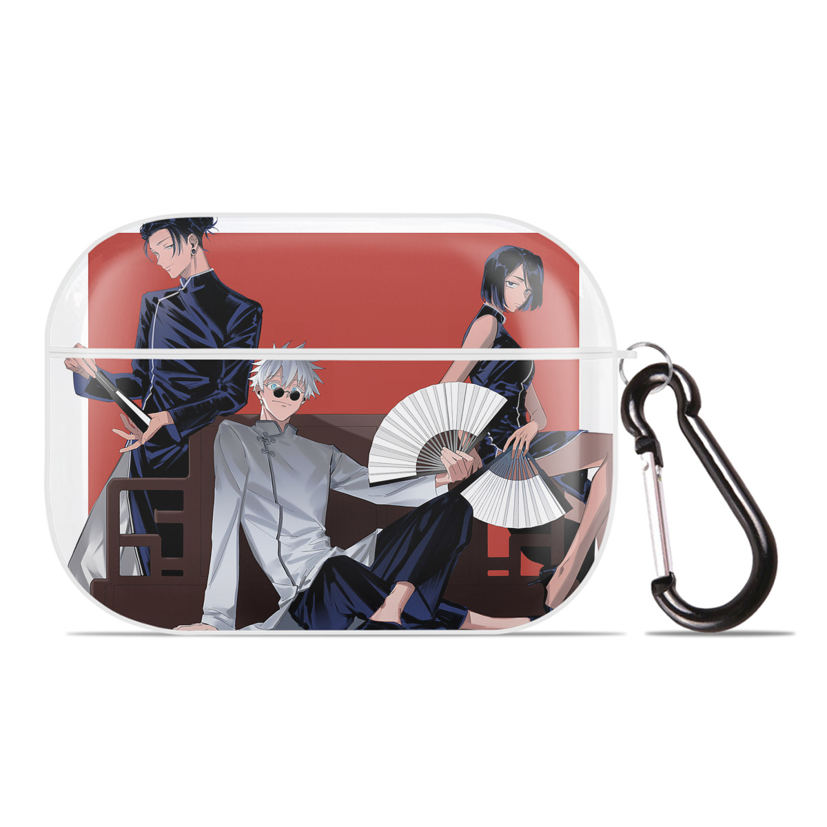 （画像用） 呪術廻戦 Jujutsu Kaisen 【AirPods Pro用】ハードシェル保護ケース 耐衝撃・防指紋・カラビナ付き商品仕様