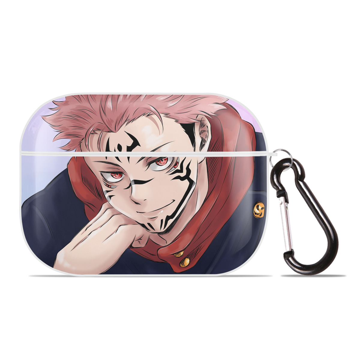 （画像用） 呪術廻戦 Jujutsu Kaisen 【AirPods Pro用】ハードシェル保護ケース 耐衝撃・防指紋・カラビナ付き商品仕様