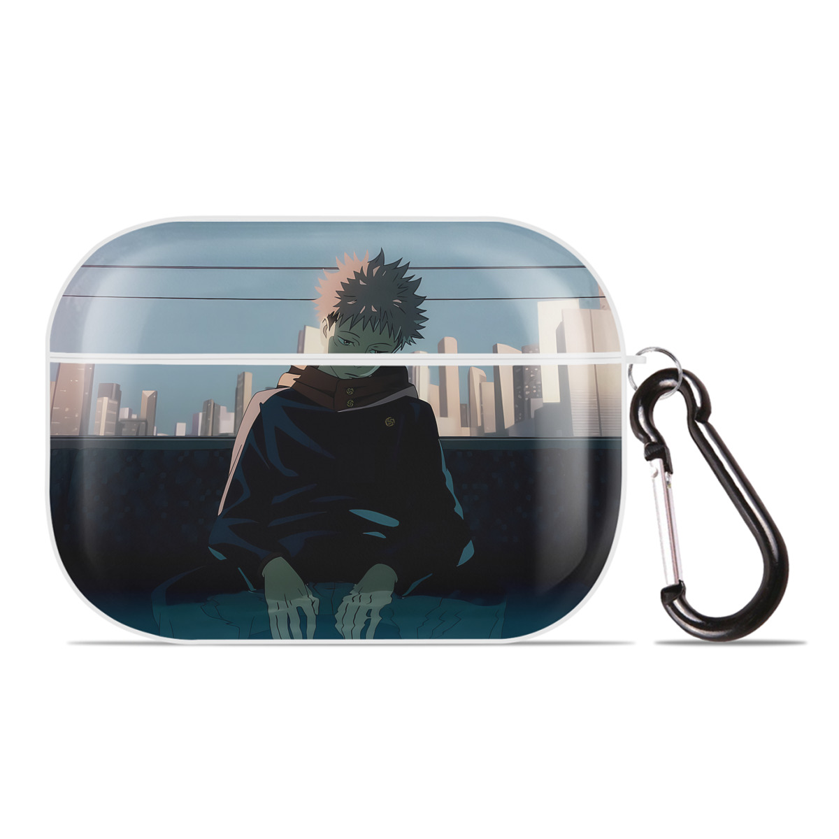 （画像用） 呪術廻戦 Jujutsu Kaisen 【AirPods Pro用】ハードシェル保護ケース 耐衝撃・防指紋・カラビナ付き商品仕様