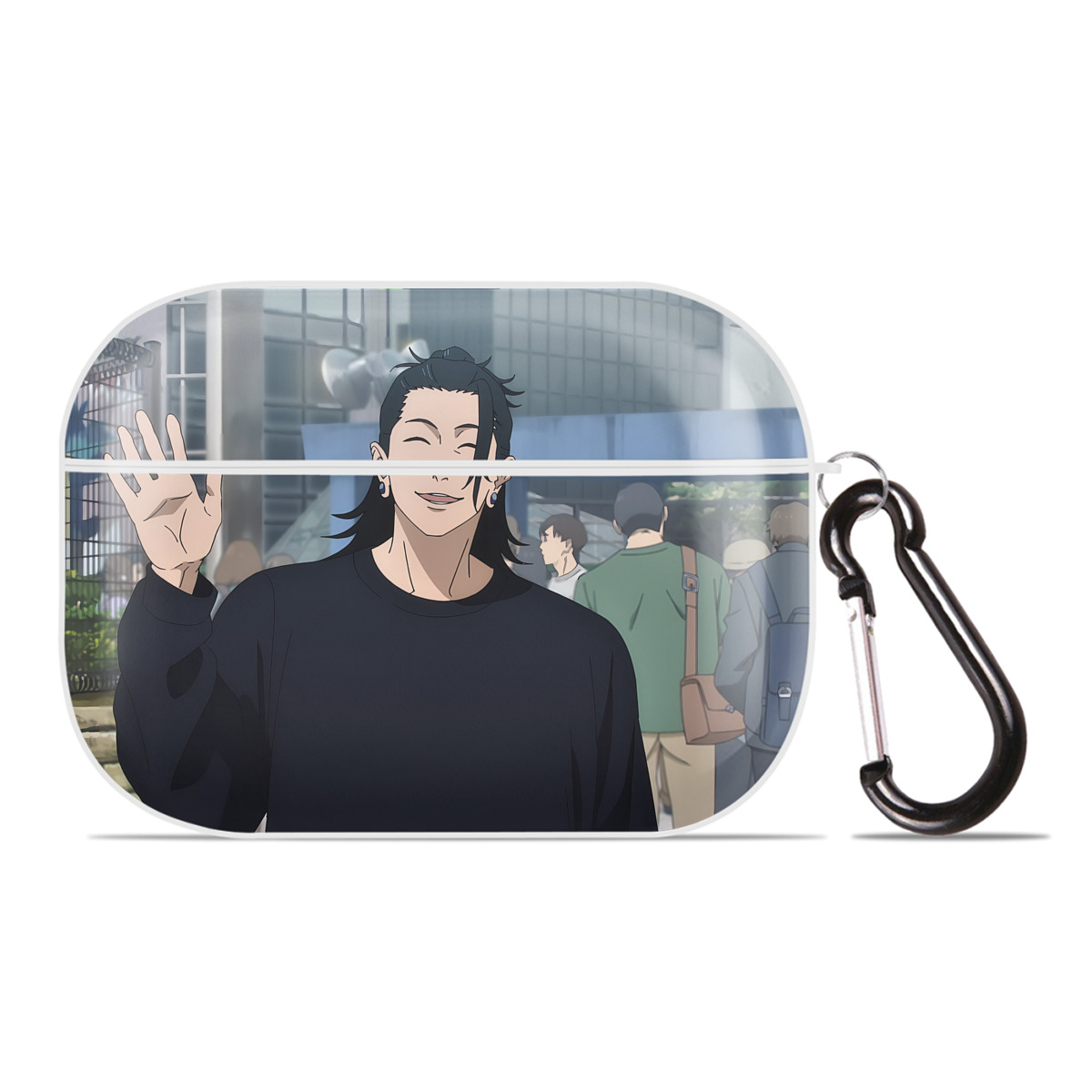 （画像用） 呪術廻戦 Jujutsu Kaisen 【AirPods Pro用】ハードシェル保護ケース 耐衝撃・防指紋・カラビナ付き商品仕様