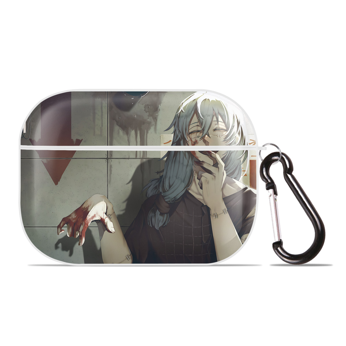 （画像用） 呪術廻戦 Jujutsu Kaisen 【AirPods Pro用】ハードシェル保護ケース 耐衝撃・防指紋・カラビナ付き商品仕様