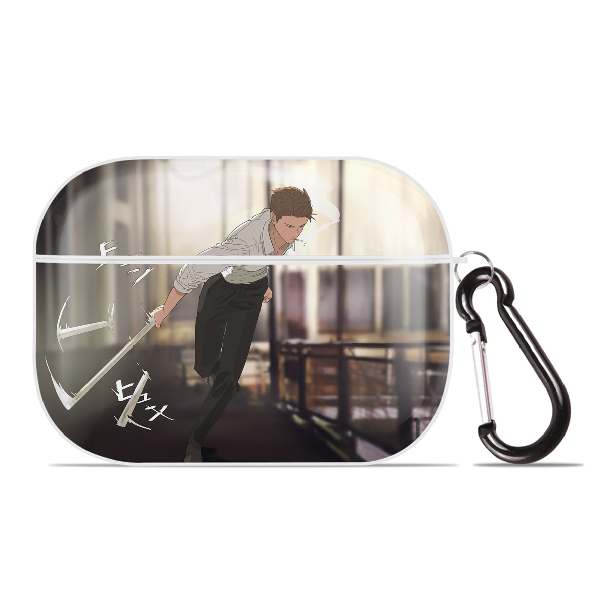 （画像用） 呪術廻戦 Jujutsu Kaisen 【AirPods Pro用】ハードシェル保護ケース 耐衝撃・防指紋・カラビナ付き商品仕様