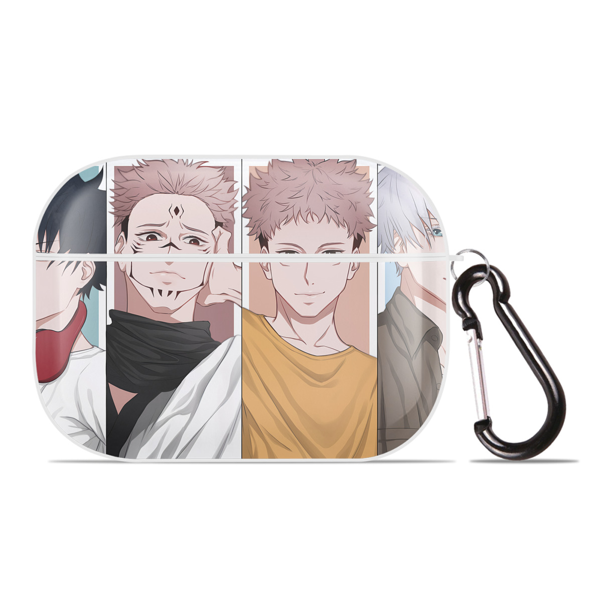 （画像用） 呪術廻戦 Jujutsu Kaisen 【AirPods Pro用】ハードシェル保護ケース 耐衝撃・防指紋・カラビナ付き商品仕様