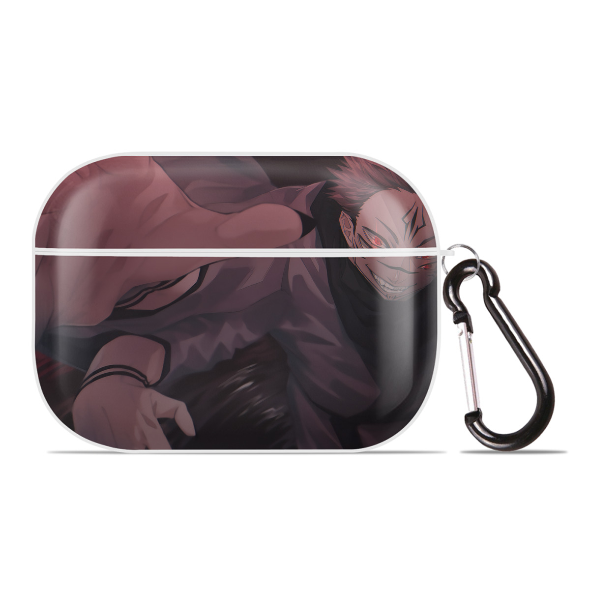 （画像用） 呪術廻戦 Jujutsu Kaisen 【AirPods Pro用】ハードシェル保護ケース 耐衝撃・防指紋・カラビナ付き商品仕様