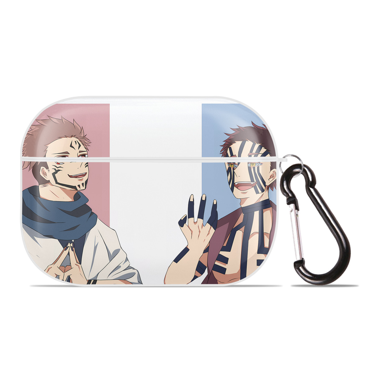 （画像用） 呪術廻戦 Jujutsu Kaisen 【AirPods Pro用】ハードシェル保護ケース 耐衝撃・防指紋・カラビナ付き商品仕様