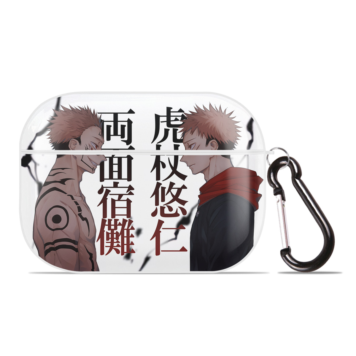 （画像用） 呪術廻戦 Jujutsu Kaisen 【AirPods Pro用】ハードシェル保護ケース 耐衝撃・防指紋・カラビナ付き商品仕様