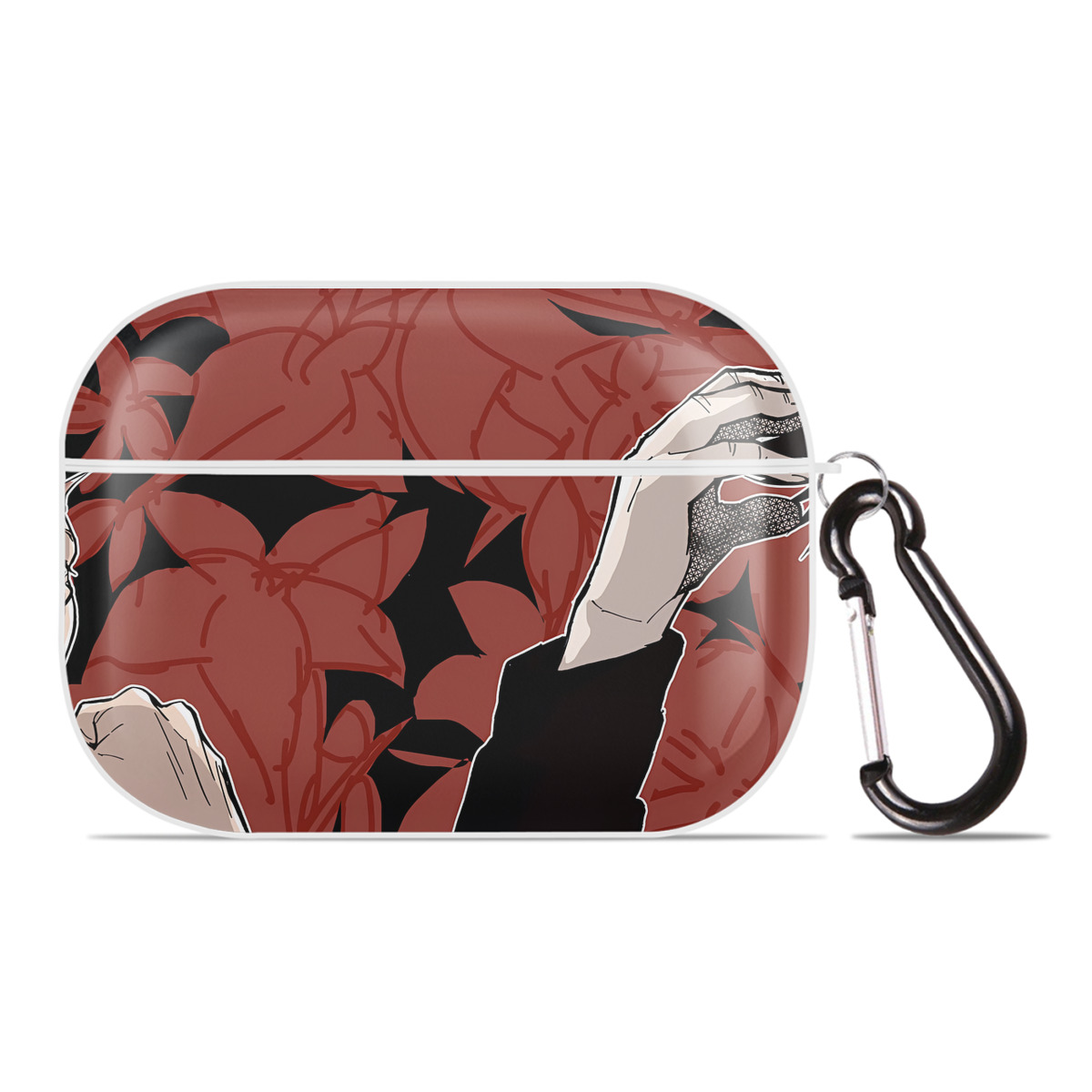 （画像用） 呪術廻戦 Jujutsu Kaisen 【AirPods Pro用】ハードシェル保護ケース 耐衝撃・防指紋・カラビナ付き商品仕様