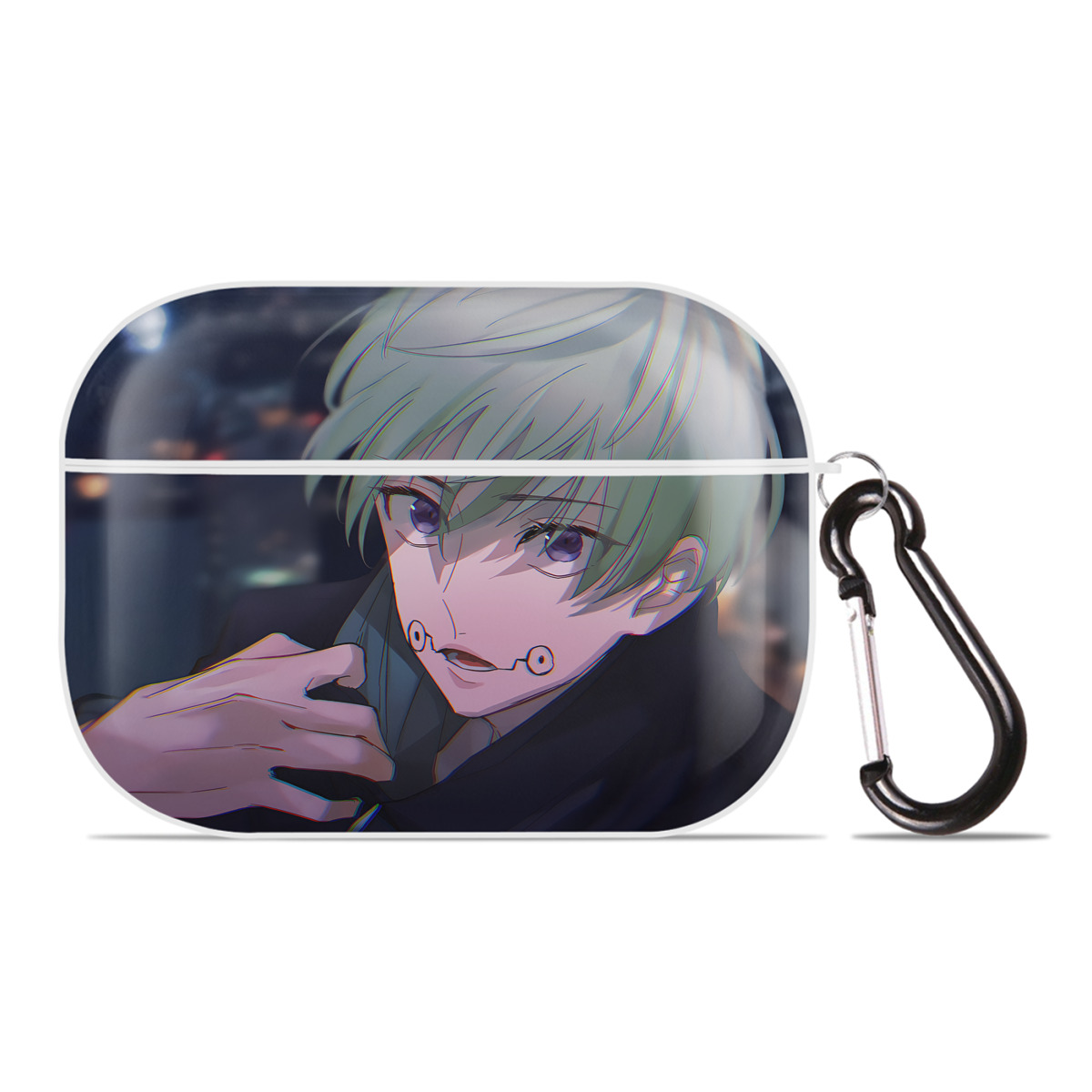 （画像用） 呪術廻戦 Jujutsu Kaisen 【AirPods Pro用】ハードシェル保護ケース 耐衝撃・防指紋・カラビナ付き商品仕様