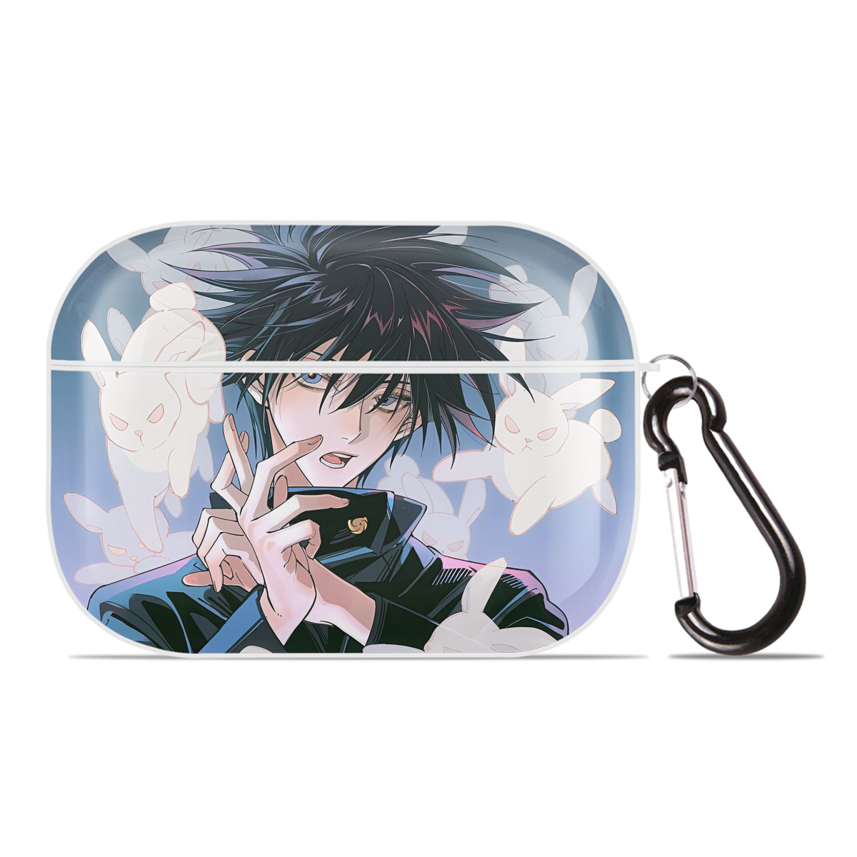 （画像用） 呪術廻戦 Jujutsu Kaisen 【AirPods Pro用】ハードシェル保護ケース 耐衝撃・防指紋・カラビナ付き商品仕様