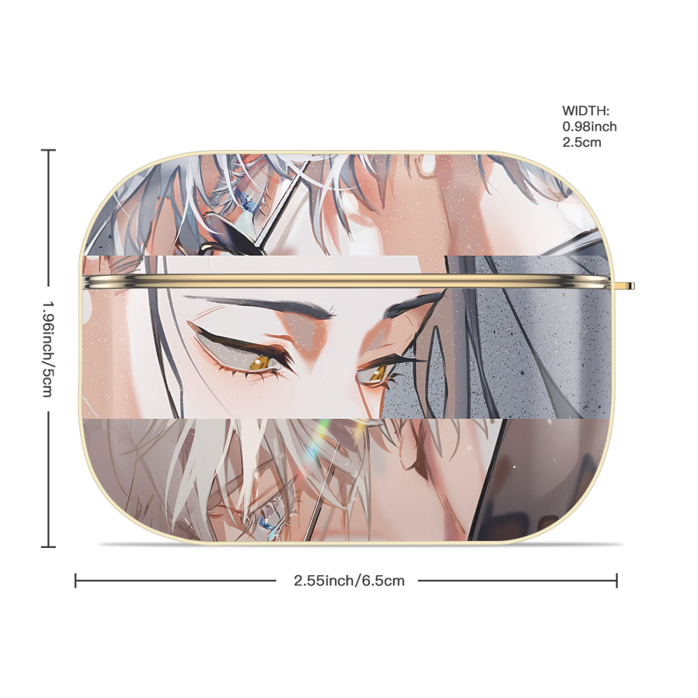 呪術廻戦 Jujutsu Kaisen 【AirPods Pro用】ハードシェル保護ケース｜耐衝撃・防指紋・カラビナ付き商品仕様