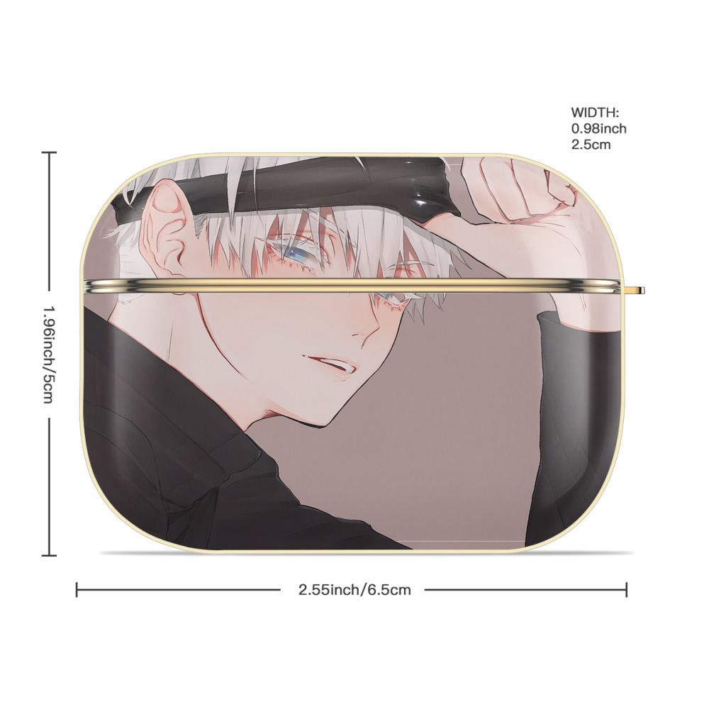 呪術廻戦 Jujutsu Kaisen 【AirPods Pro用】ハードシェル保護ケース｜耐衝撃・防指紋・カラビナ付き商品仕様
