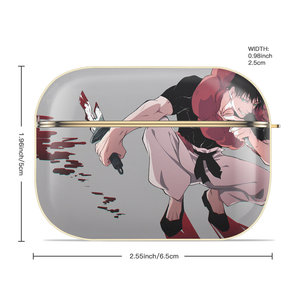 呪術廻戦 Jujutsu Kaisen 【AirPods Pro用】ハードシェル保護ケース｜耐衝撃・防指紋・カラビナ付き商品仕様