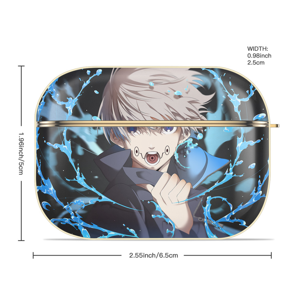 呪術廻戦 Jujutsu Kaisen 【AirPods Pro用】ハードシェル保護ケース｜耐衝撃・防指紋・カラビナ付き商品仕様
