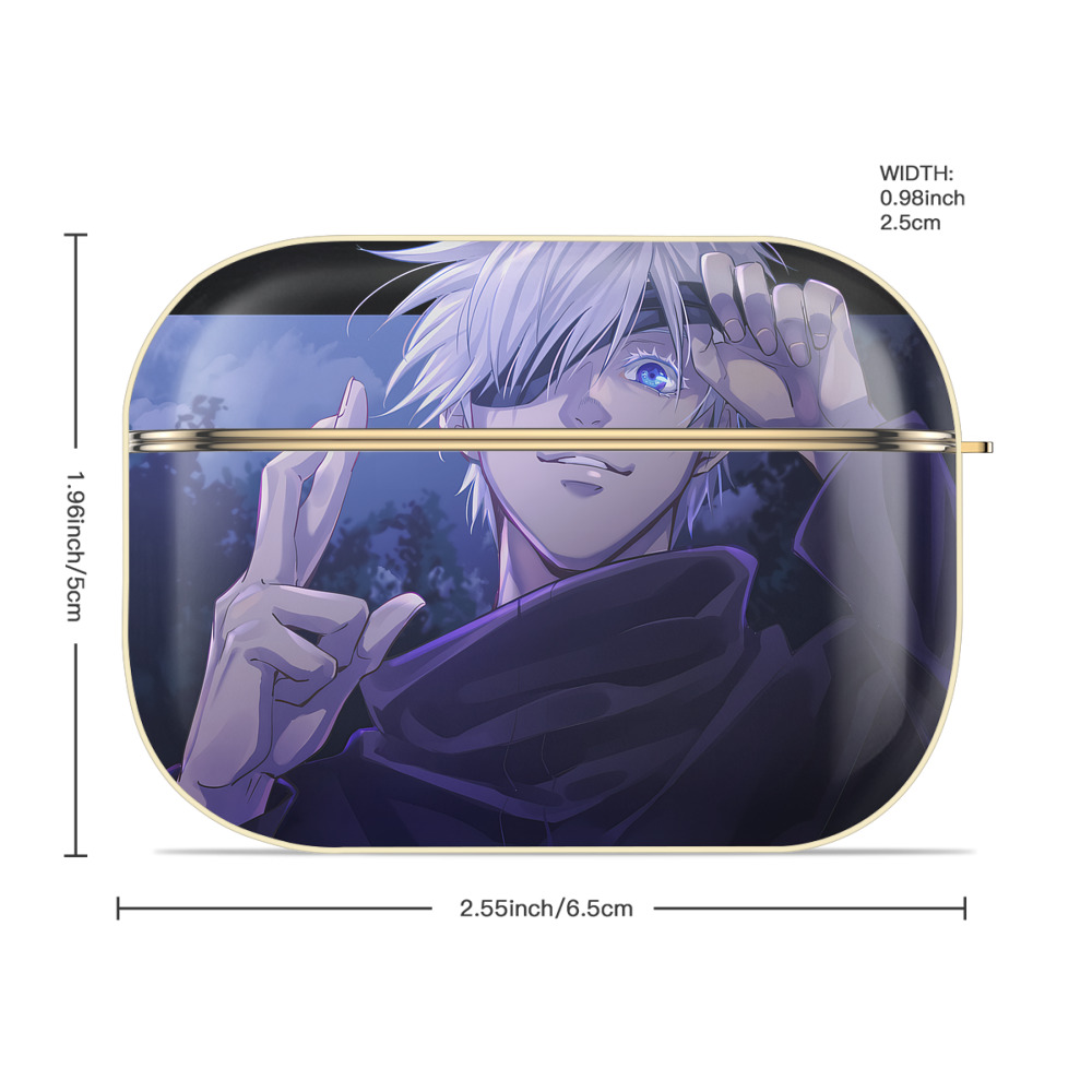 呪術廻戦 Jujutsu Kaisen 【AirPods Pro用】ハードシェル保護ケース｜耐衝撃・防指紋・カラビナ付き商品仕様