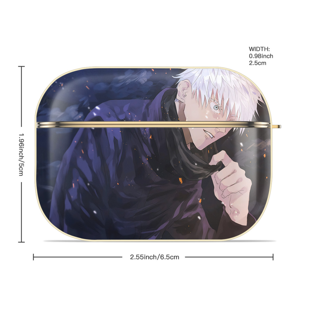 呪術廻戦 Jujutsu Kaisen 【AirPods Pro用】ハードシェル保護ケース｜耐衝撃・防指紋・カラビナ付き商品仕様