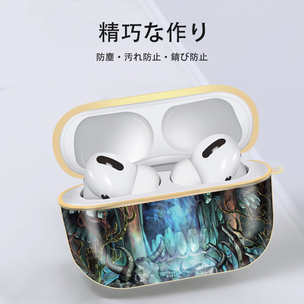 呪術廻戦 Jujutsu Kaisen 【AirPods Pro用】ハードシェル保護ケース｜耐衝撃・防指紋・カラビナ付き商品仕様