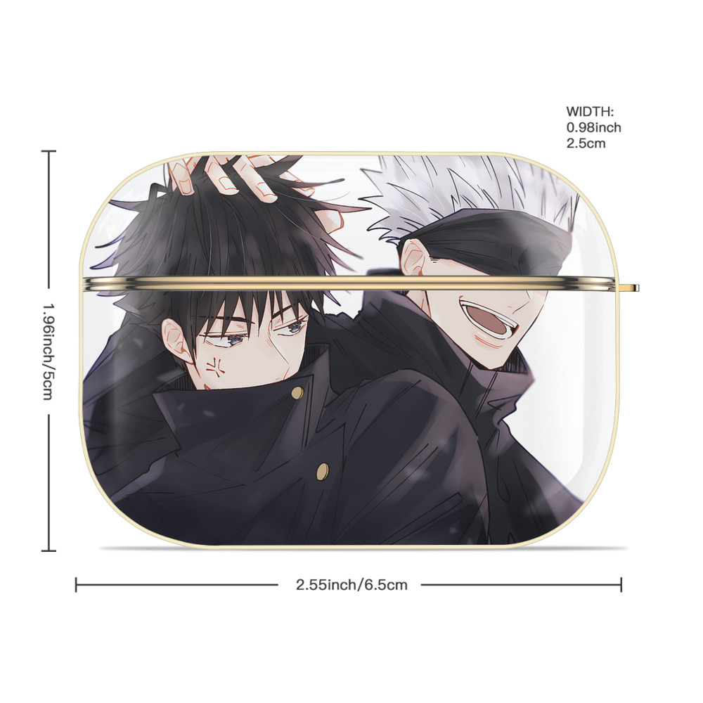 呪術廻戦 Jujutsu Kaisen 【AirPods Pro用】ハードシェル保護ケース｜耐衝撃・防指紋・カラビナ付き商品仕様