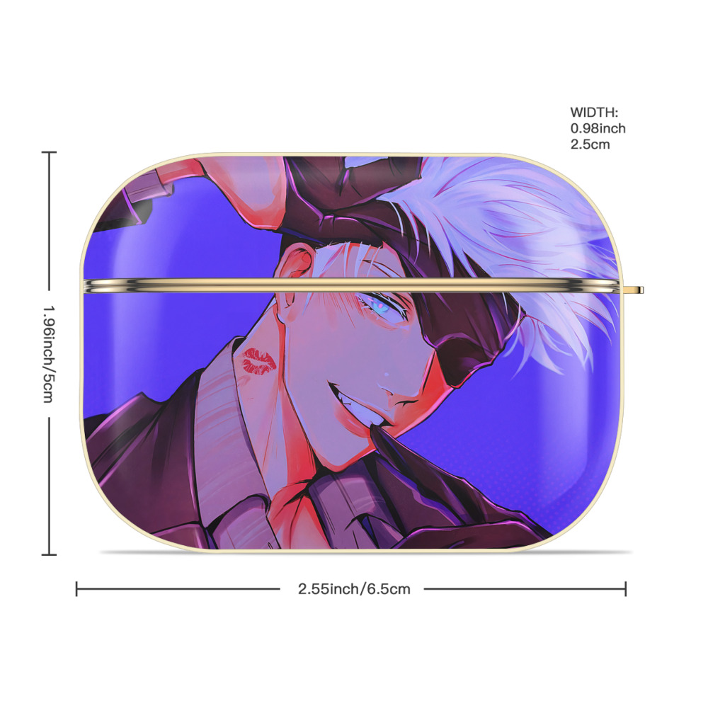 呪術廻戦 Jujutsu Kaisen 【AirPods Pro用】ハードシェル保護ケース｜耐衝撃・防指紋・カラビナ付き商品仕様