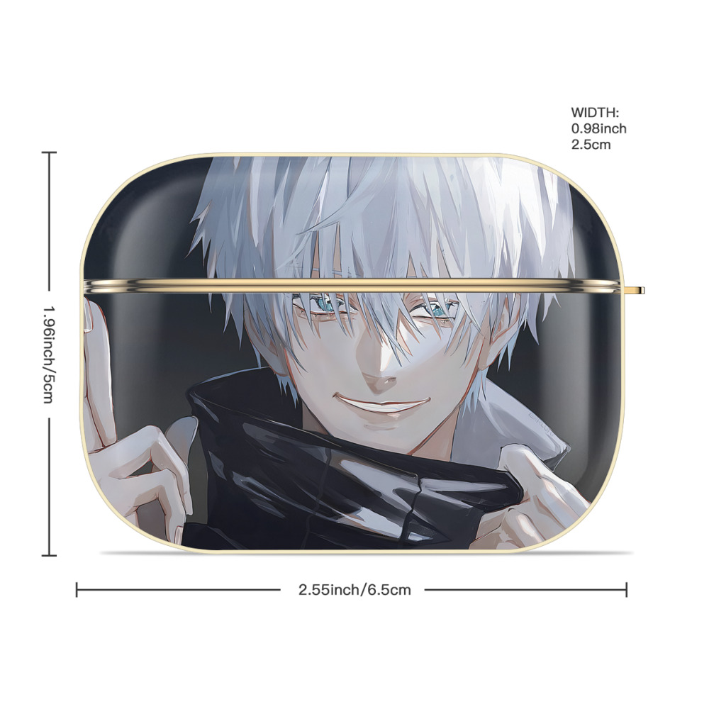 呪術廻戦 Jujutsu Kaisen 【AirPods Pro用】ハードシェル保護ケース｜耐衝撃・防指紋・カラビナ付き商品仕様