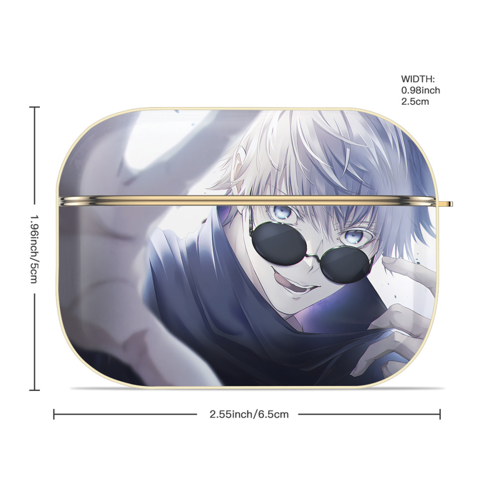 呪術廻戦 Jujutsu Kaisen 【AirPods Pro用】ハードシェル保護ケース｜耐衝撃・防指紋・カラビナ付き商品仕様