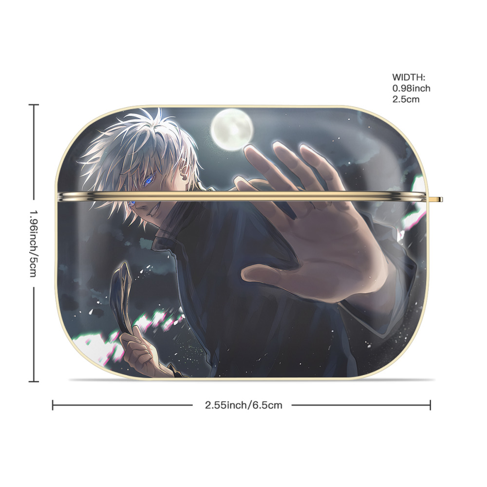 呪術廻戦 Jujutsu Kaisen 【AirPods Pro用】ハードシェル保護ケース｜耐衝撃・防指紋・カラビナ付き商品仕様