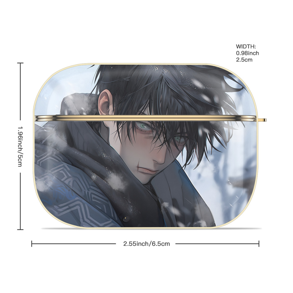 呪術廻戦 Jujutsu Kaisen 【AirPods Pro用】ハードシェル保護ケース｜耐衝撃・防指紋・カラビナ付き商品仕様