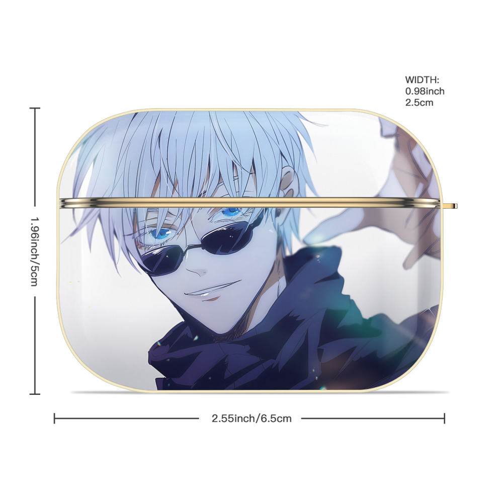 呪術廻戦 Jujutsu Kaisen 【AirPods Pro用】ハードシェル保護ケース｜耐衝撃・防指紋・カラビナ付き商品仕様