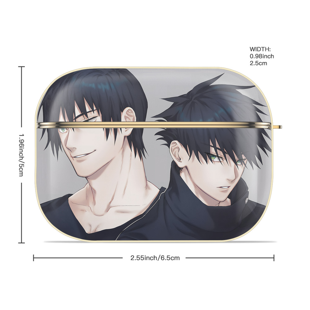 呪術廻戦 Jujutsu Kaisen 【AirPods Pro用】ハードシェル保護ケース｜耐衝撃・防指紋・カラビナ付き商品仕様
