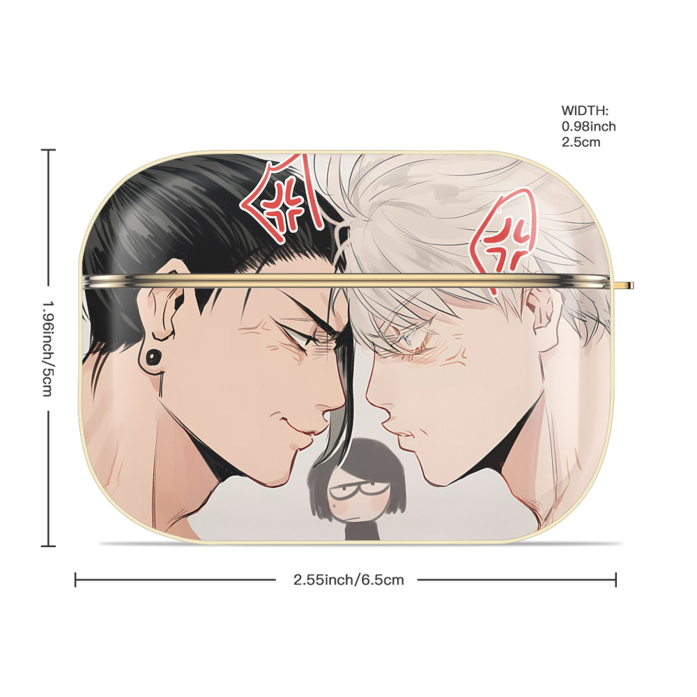 呪術廻戦 Jujutsu Kaisen 【AirPods Pro用】ハードシェル保護ケース｜耐衝撃・防指紋・カラビナ付き商品仕様