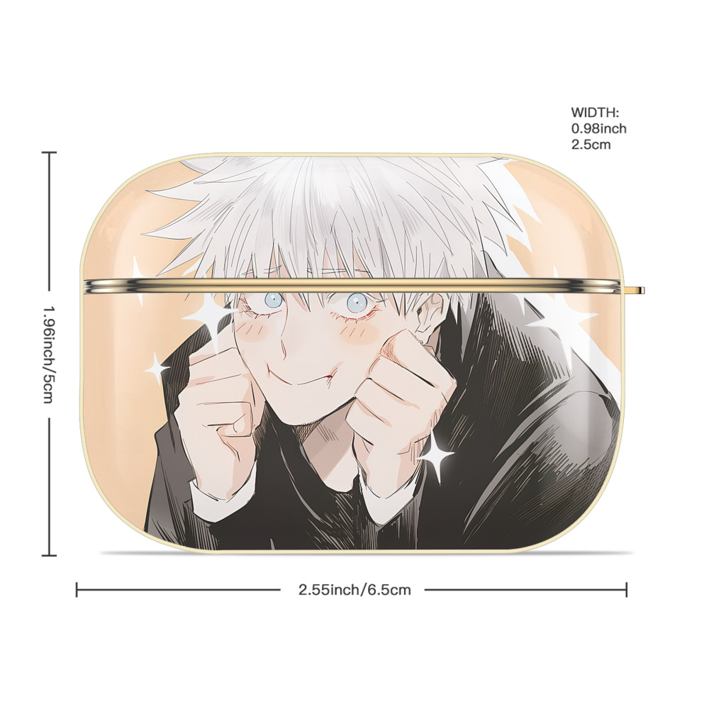 呪術廻戦 Jujutsu Kaisen 【AirPods Pro用】ハードシェル保護ケース｜耐衝撃・防指紋・カラビナ付き商品仕様