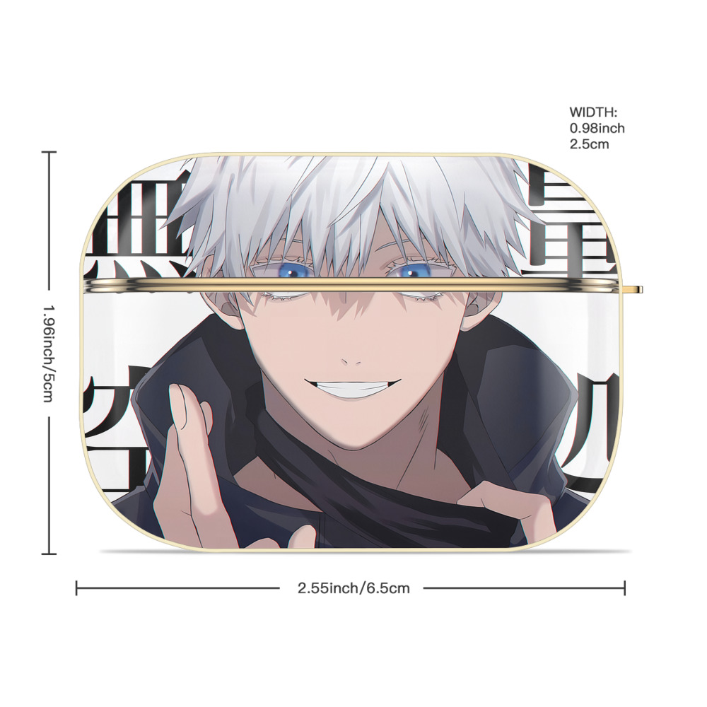 呪術廻戦 Jujutsu Kaisen 【AirPods Pro用】ハードシェル保護ケース｜耐衝撃・防指紋・カラビナ付き商品仕様
