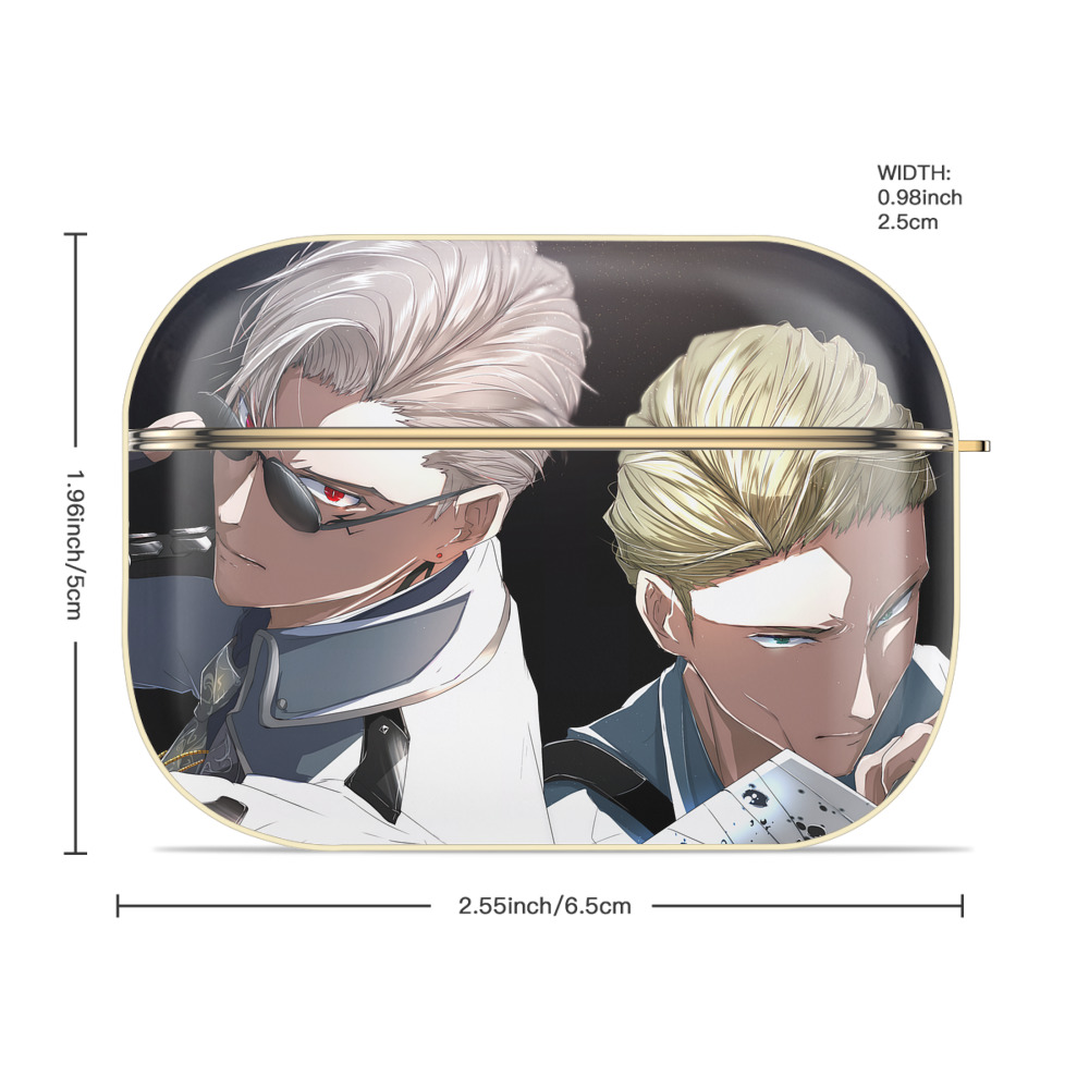 呪術廻戦 Jujutsu Kaisen 【AirPods Pro用】ハードシェル保護ケース｜耐衝撃・防指紋・カラビナ付き商品仕様
