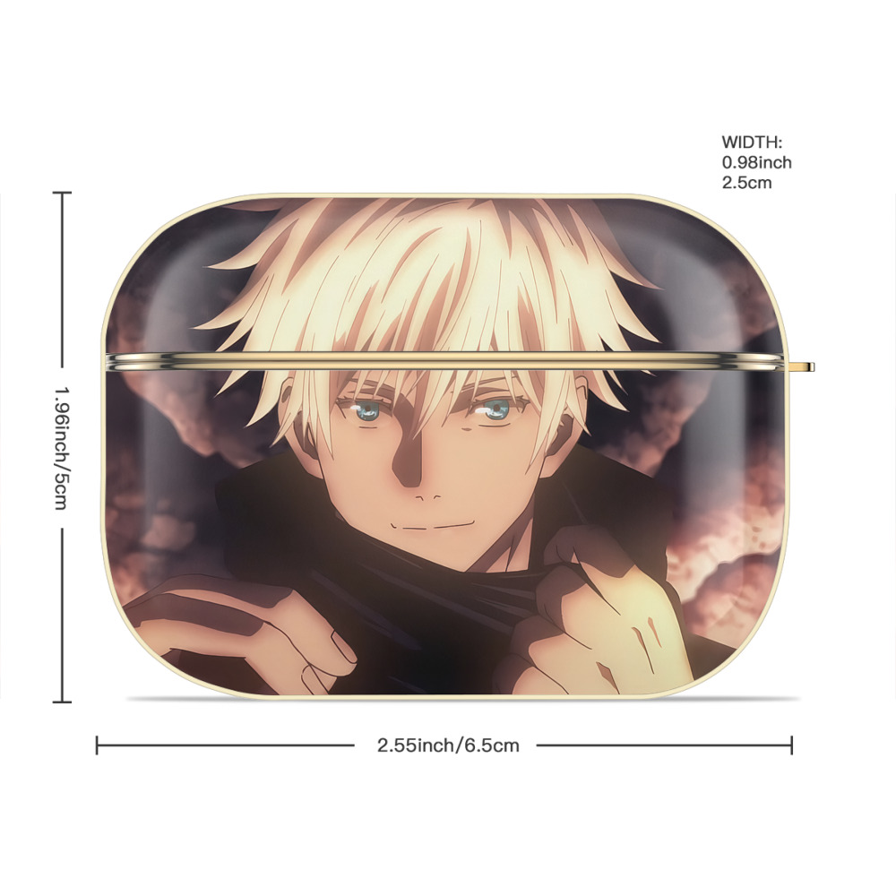 呪術廻戦 Jujutsu Kaisen 【AirPods Pro用】ハードシェル保護ケース｜耐衝撃・防指紋・カラビナ付き商品仕様