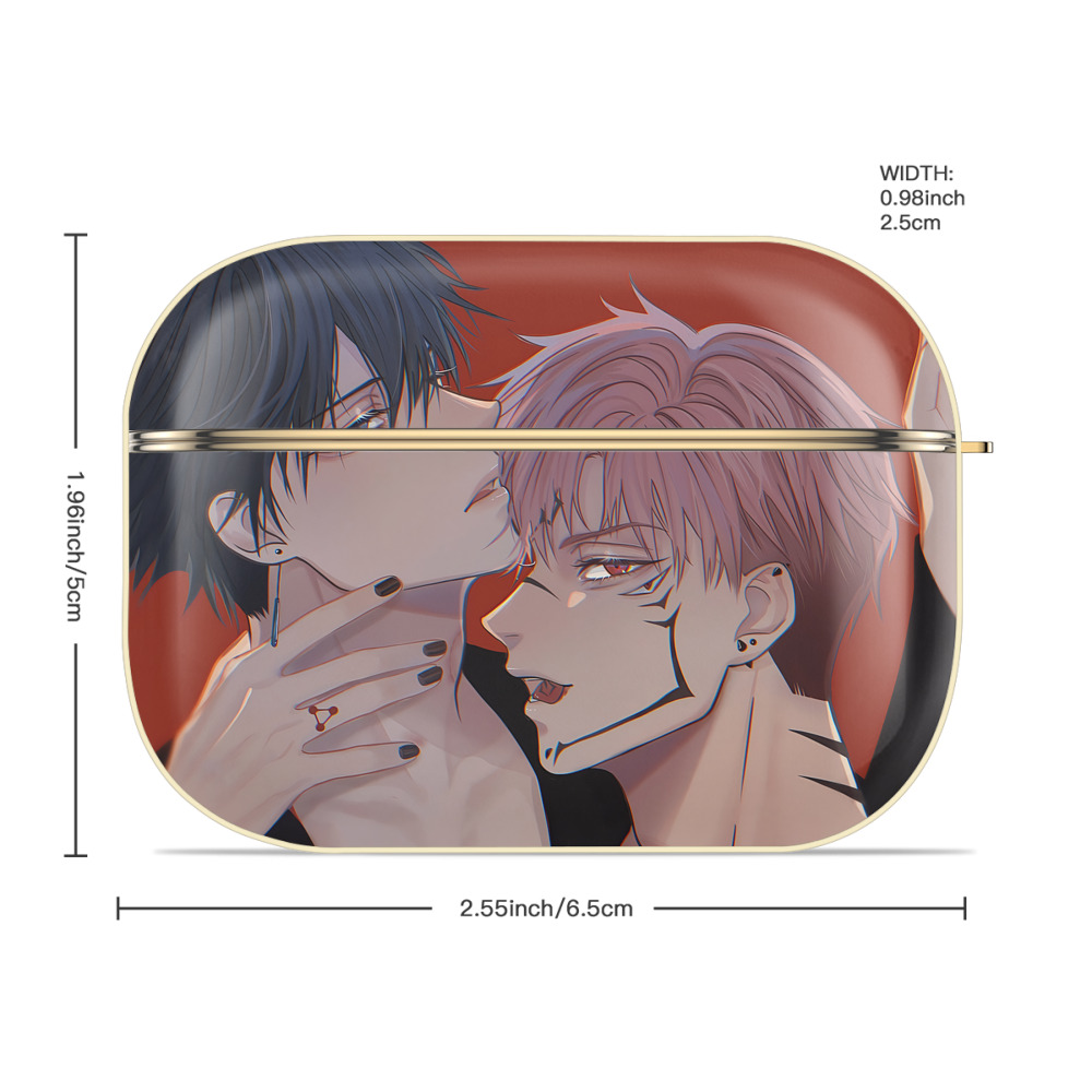 呪術廻戦 Jujutsu Kaisen 【AirPods Pro用】ハードシェル保護ケース｜耐衝撃・防指紋・カラビナ付き商品仕様