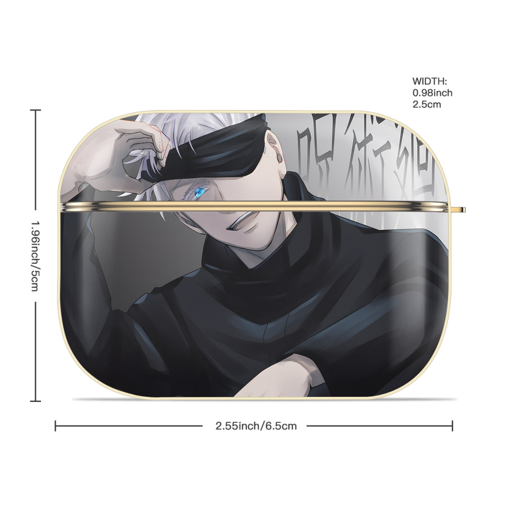 呪術廻戦 Jujutsu Kaisen 【AirPods Pro用】ハードシェル保護ケース｜耐衝撃・防指紋・カラビナ付き商品仕様