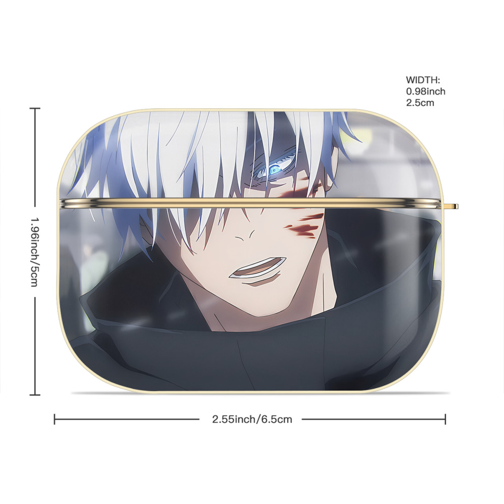 呪術廻戦 Jujutsu Kaisen 【AirPods Pro用】ハードシェル保護ケース｜耐衝撃・防指紋・カラビナ付き商品仕様
