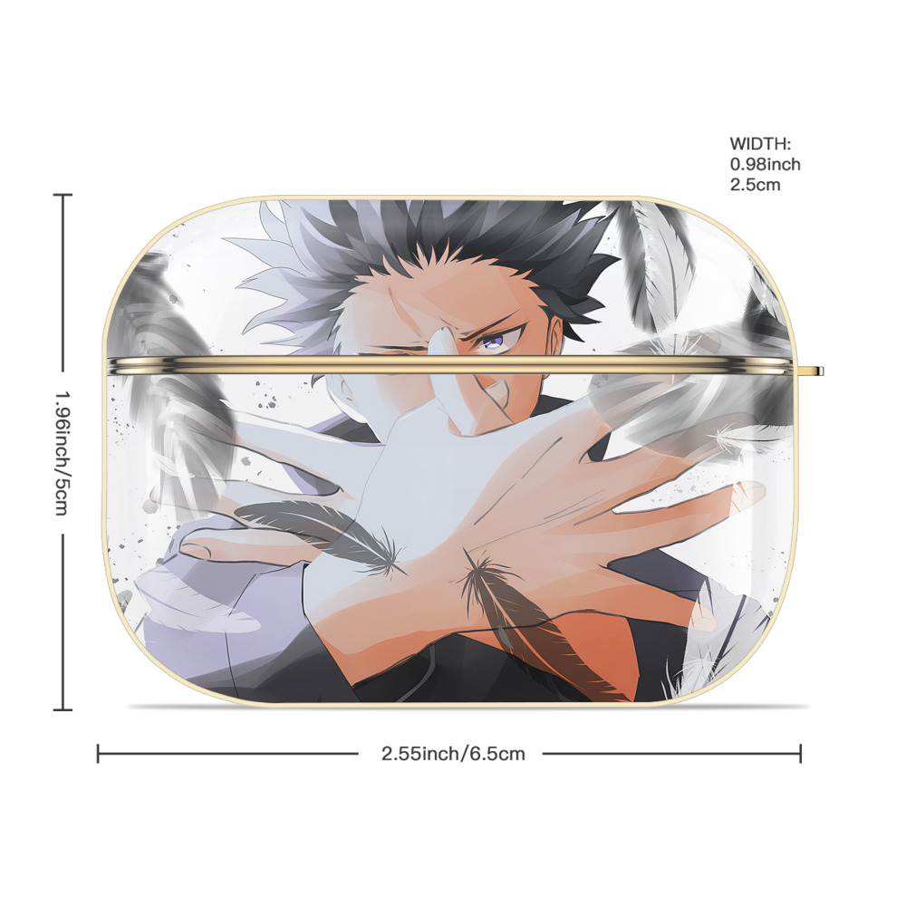 呪術廻戦 Jujutsu Kaisen 【AirPods Pro用】ハードシェル保護ケース｜耐衝撃・防指紋・カラビナ付き商品仕様