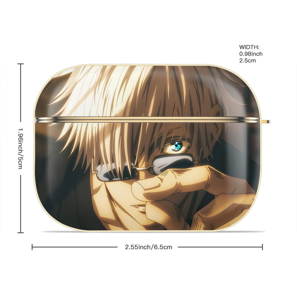 呪術廻戦 Jujutsu Kaisen 【AirPods Pro用】ハードシェル保護ケース｜耐衝撃・防指紋・カラビナ付き商品仕様