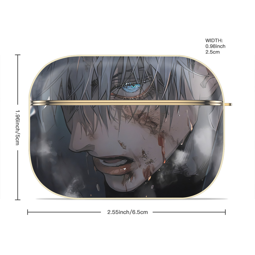 呪術廻戦 Jujutsu Kaisen 【AirPods Pro用】ハードシェル保護ケース｜耐衝撃・防指紋・カラビナ付き商品仕様