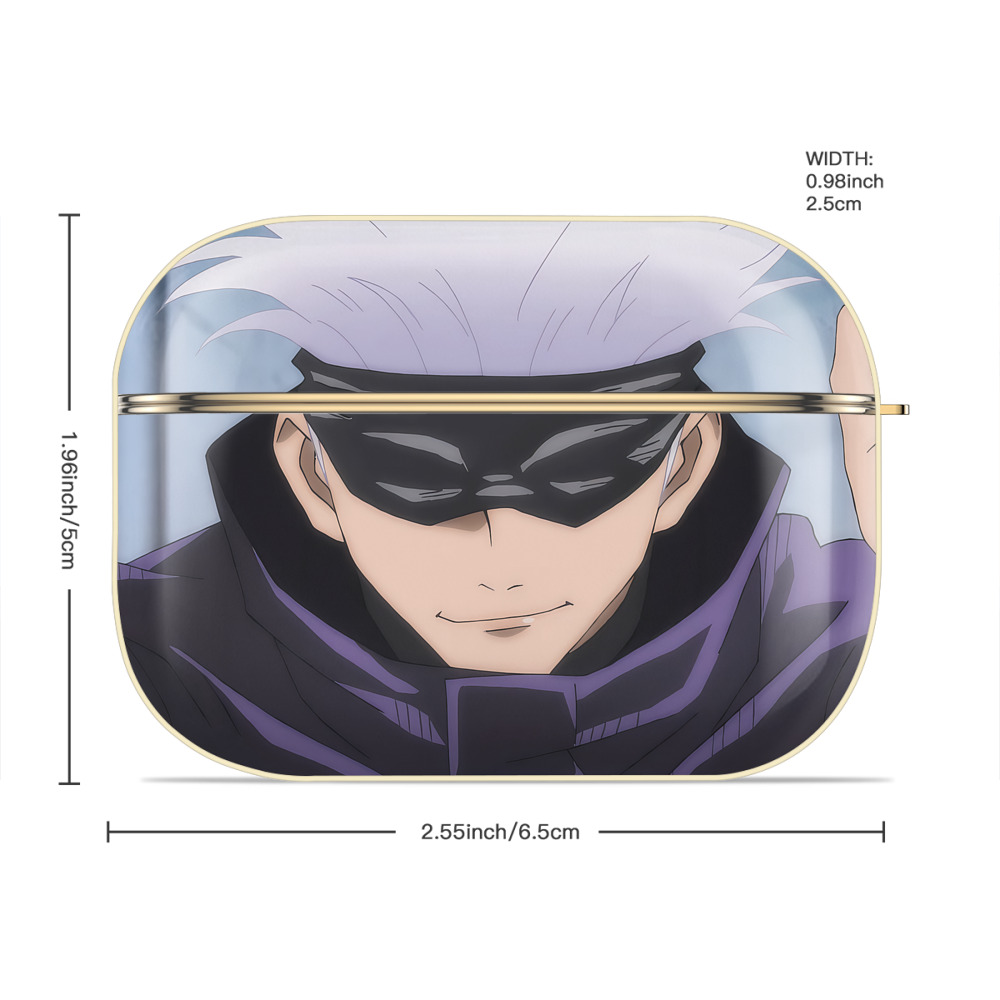 呪術廻戦 Jujutsu Kaisen 【AirPods Pro用】ハードシェル保護ケース｜耐衝撃・防指紋・カラビナ付き商品仕様