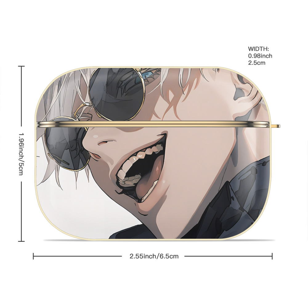 呪術廻戦 Jujutsu Kaisen 【AirPods Pro用】ハードシェル保護ケース｜耐衝撃・防指紋・カラビナ付き商品仕様