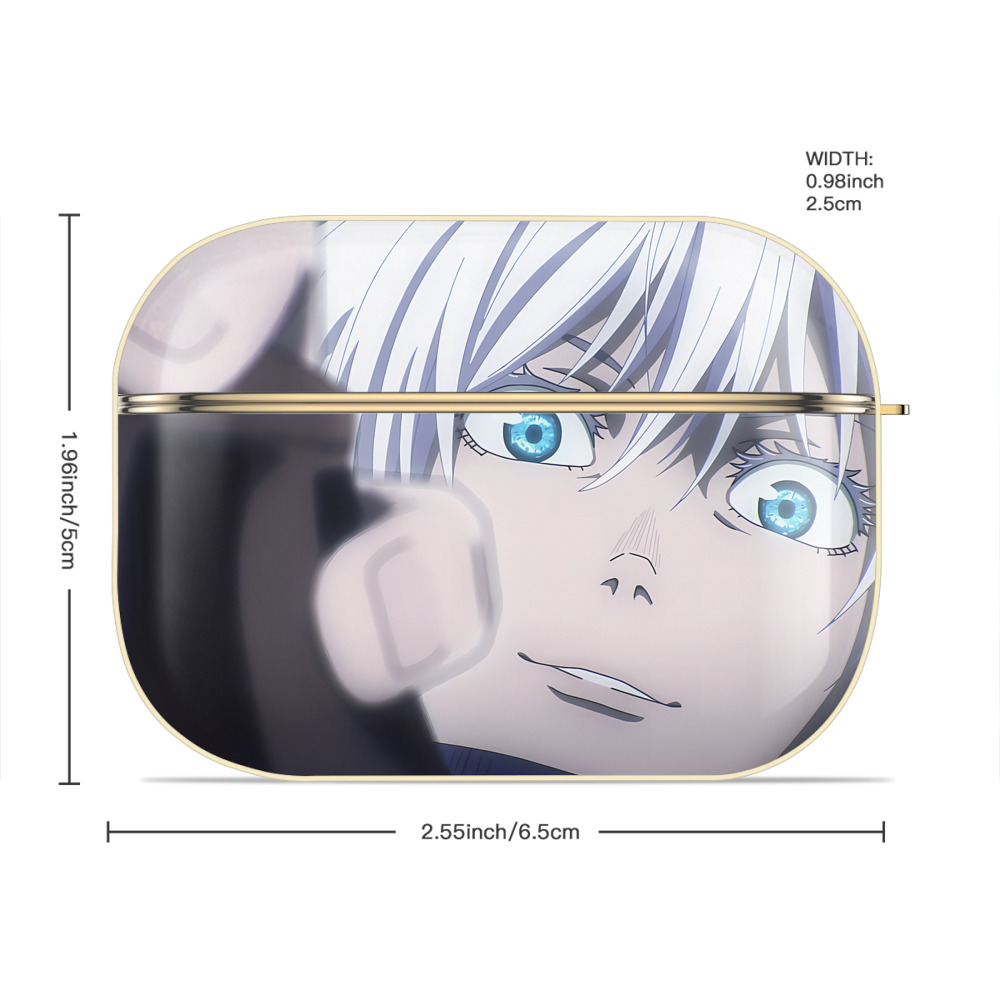 呪術廻戦 Jujutsu Kaisen 【AirPods Pro用】ハードシェル保護ケース｜耐衝撃・防指紋・カラビナ付き商品仕様