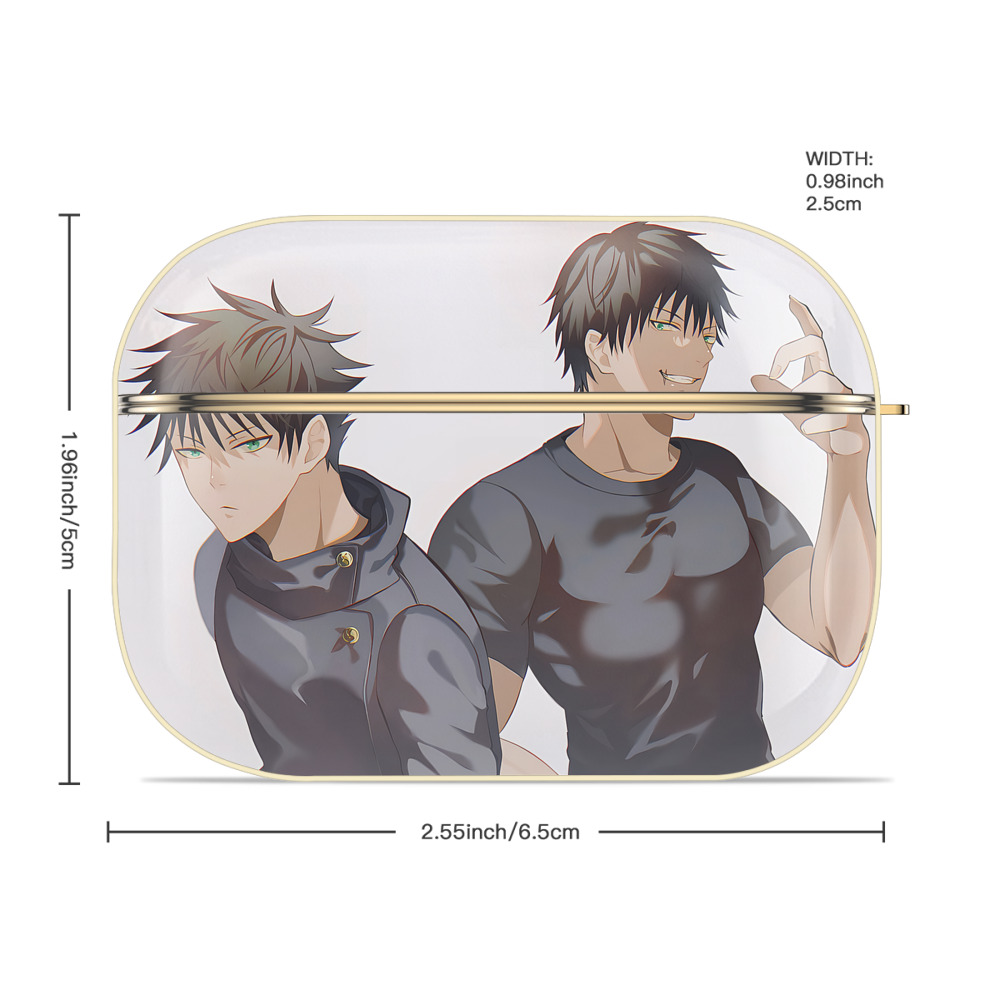 呪術廻戦 Jujutsu Kaisen 【AirPods Pro用】ハードシェル保護ケース｜耐衝撃・防指紋・カラビナ付き商品仕様