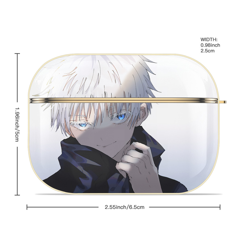 呪術廻戦 Jujutsu Kaisen 【AirPods Pro用】ハードシェル保護ケース｜耐衝撃・防指紋・カラビナ付き商品仕様