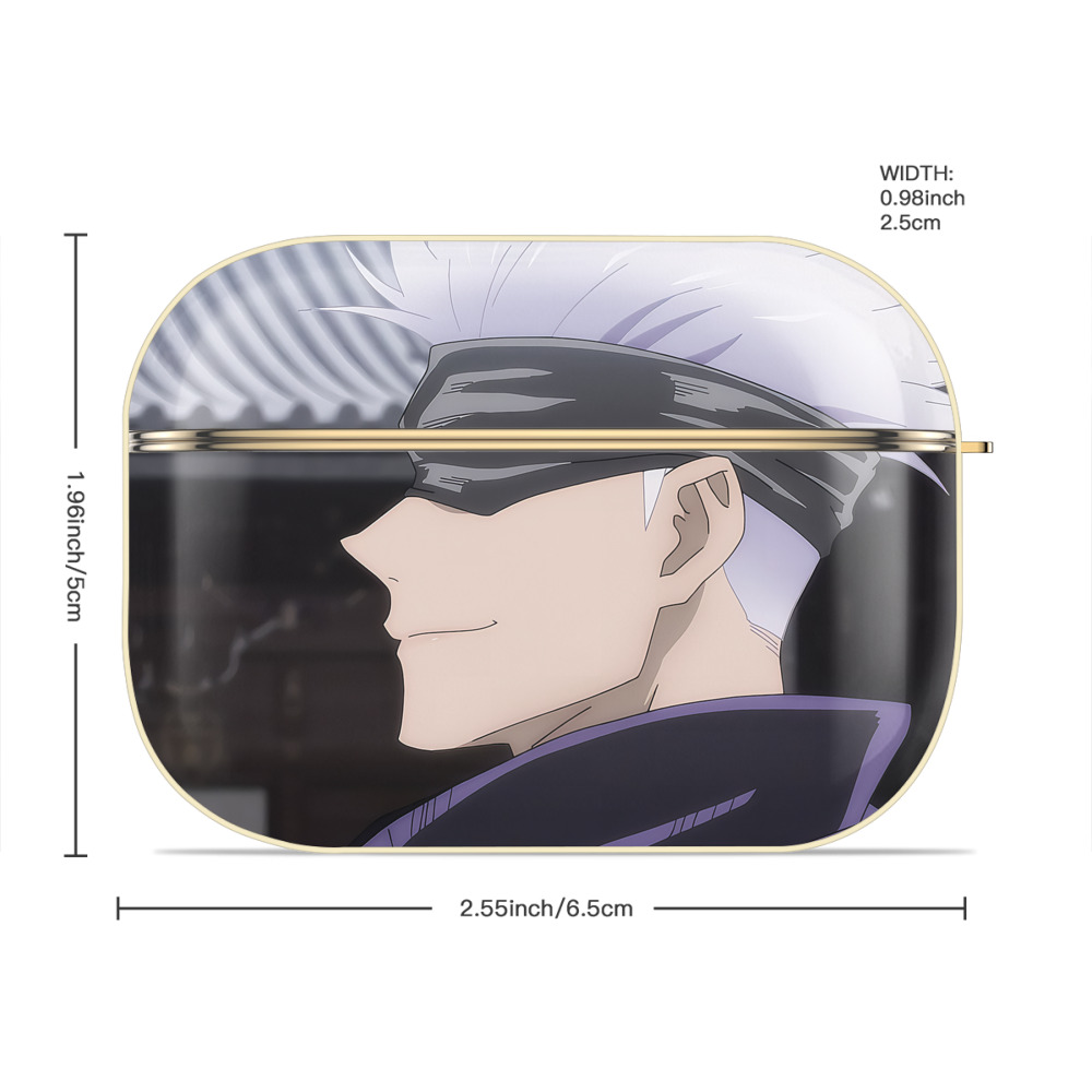 呪術廻戦 Jujutsu Kaisen 【AirPods Pro用】ハードシェル保護ケース｜耐衝撃・防指紋・カラビナ付き商品仕様